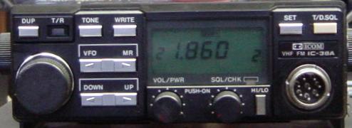 ICOM IC-38A TRANSCEIVER 220 MHZ VHF-FM